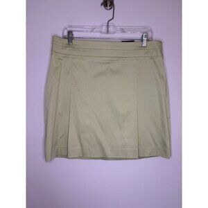GEORGE NEW Skirt Womens 12 Pistachio Short Pleats Stretch